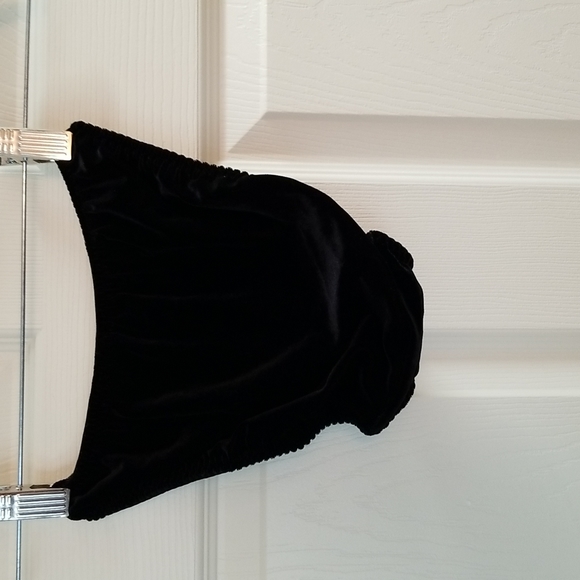 🖤VICTORIA SECRET VINTAGE BLACK VELVET MATCHING BRA & PANTIES 💜 - Picture 5 of 10